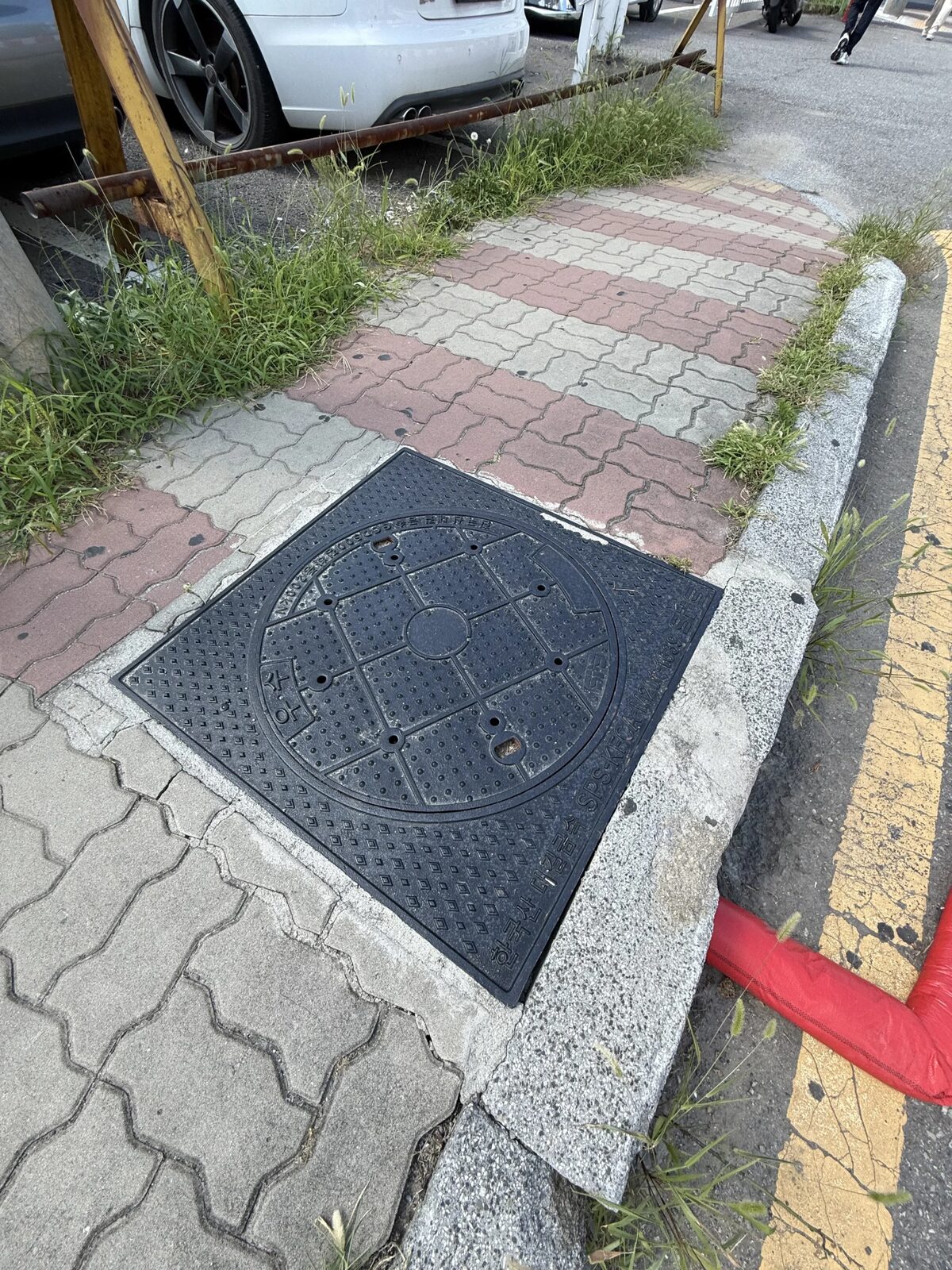 맨홀침하보수 완료 현장